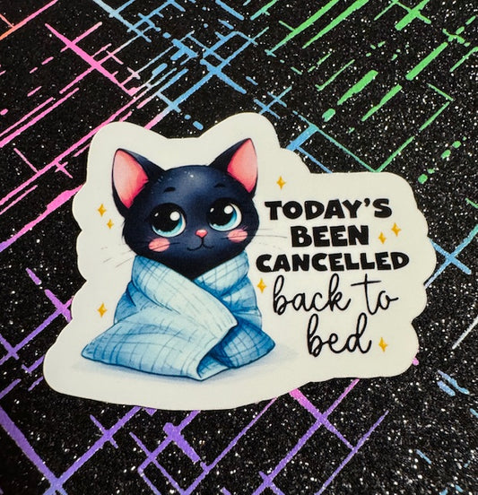 Today's Been Canceled Cat Sticker