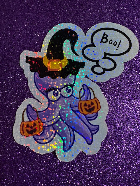 Octopus Halloween Stickers