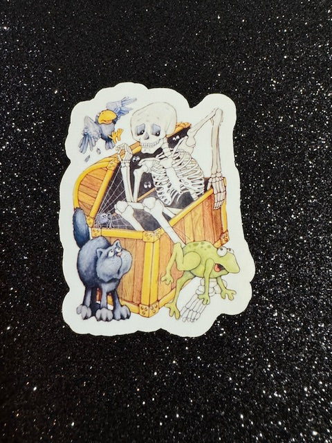 Skeleton Retro Stickers