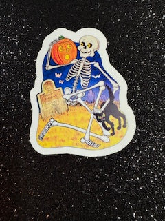 Skeleton Retro Stickers