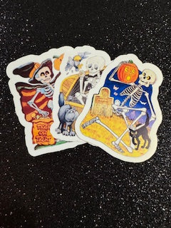 Skeleton Retro Stickers