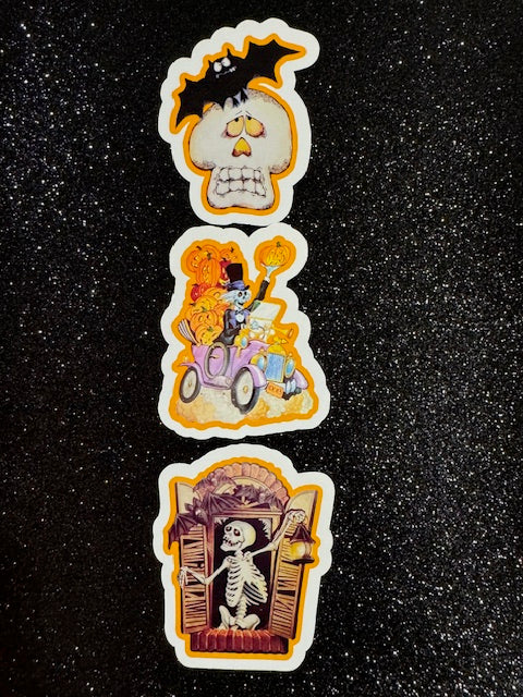 Skeleton Vintage Style Stickers