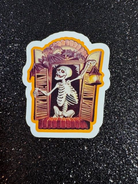 Skeleton Vintage Style Stickers