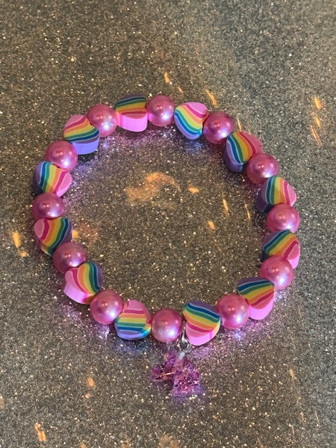 Heart Rainbow Bracelet