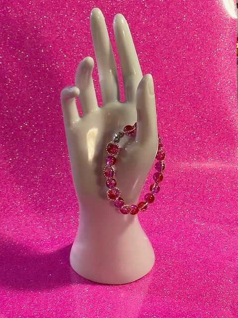 Pink and Red Bracelet