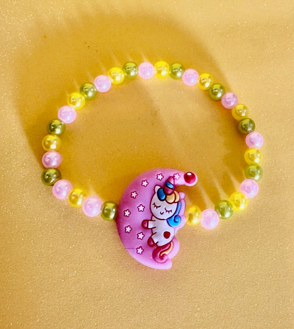 Pearls and Unicorn Bracelet