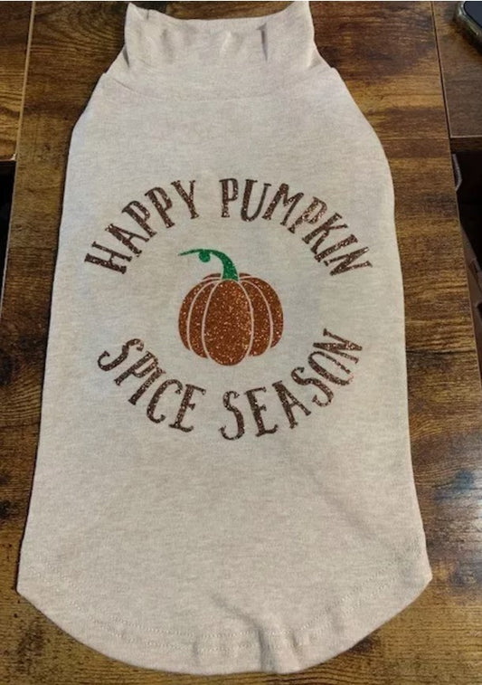 Pumpkin Spice Turtleneck Dog Shirt